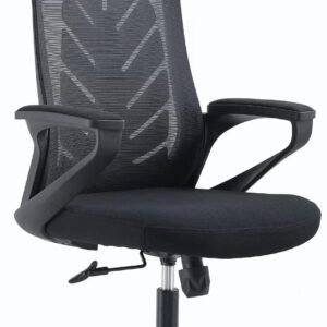كرسي مكتب طبي شبكي بمسند رأس (Leaf-Back Mesh Chair)