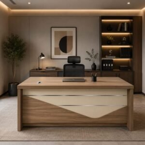 مكتب مدير تنفيذي فاخر بتصميم عصري (Luxury Executive Manager Desk)