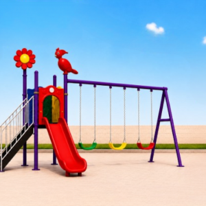أرجوحة أطفال (مراجيح وزحليقة مع برج)